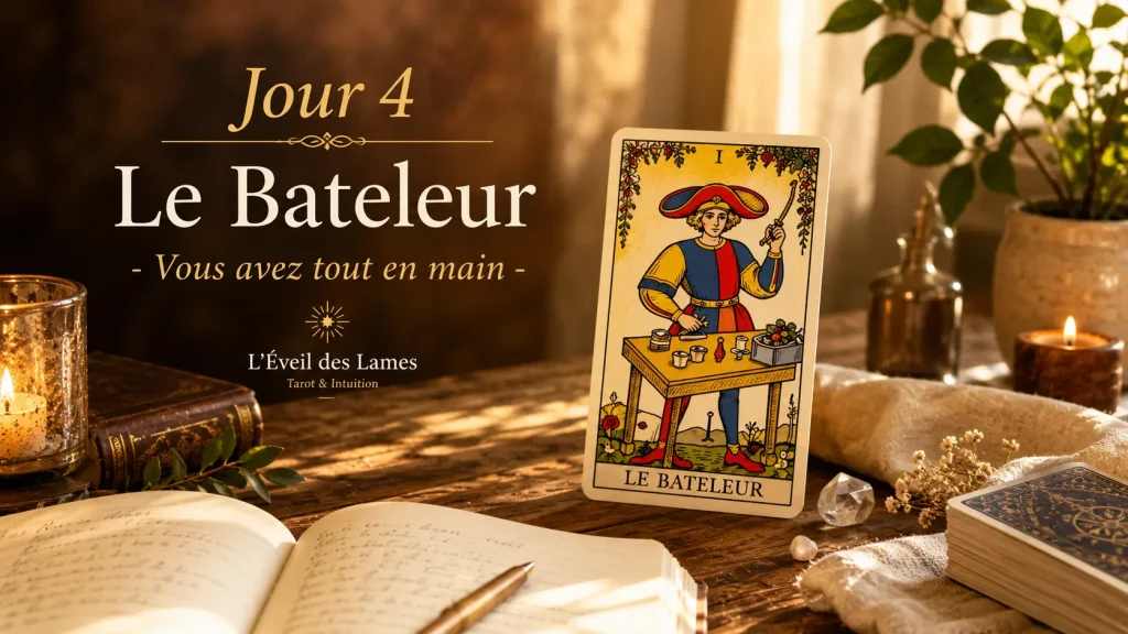 Le Bateleur au Tarot – Jour 4 du Challenge Tarot