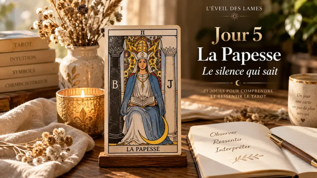 La Papesse Tarot pour le challenge jour 5 de L’Éveil des Lames.