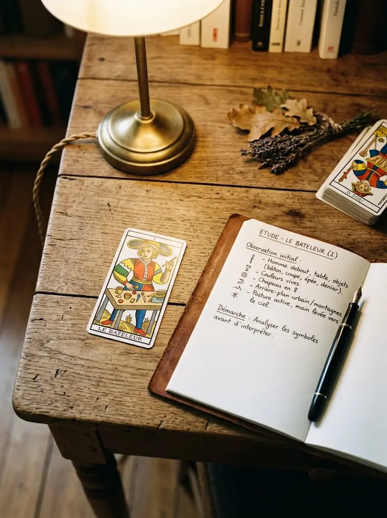 Symbolisme du Tarot et observation des détails d’une carte